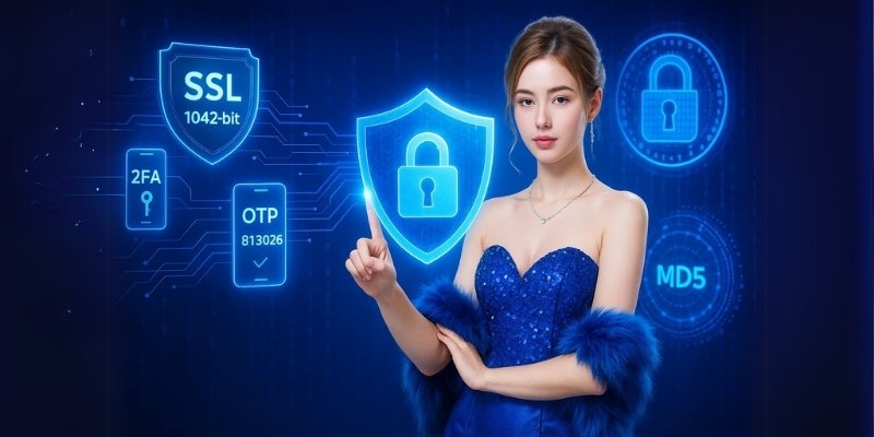 Kubet dùng bảo mật SSL 1042-bit và mã hóa MD5, bảo vệ giao dịch và thông tin người chơi tuyệt đối.