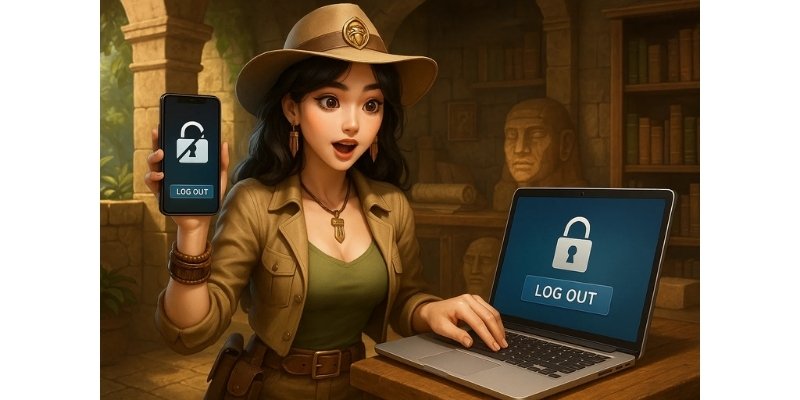 Không lưu mật khẩu và luôn đăng xuất khi truy cập Kubet từ thiết bị lạ để bảo vệ tài khoản.