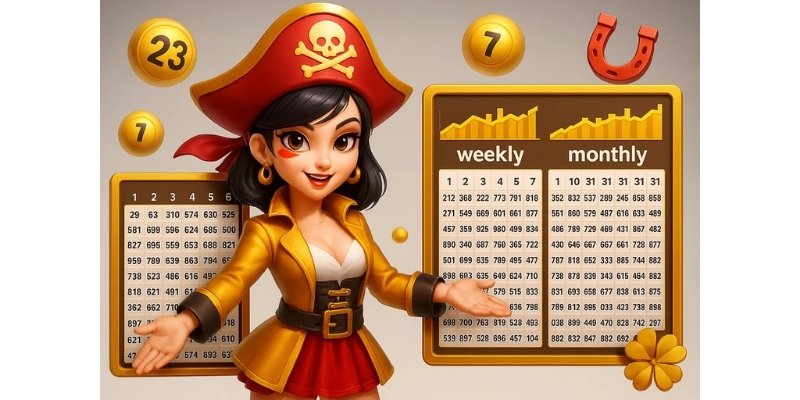 Bảng thống kê kết quả xổ số tại Kubet hiển thị cầu lặp, số nóng, số lạnh
